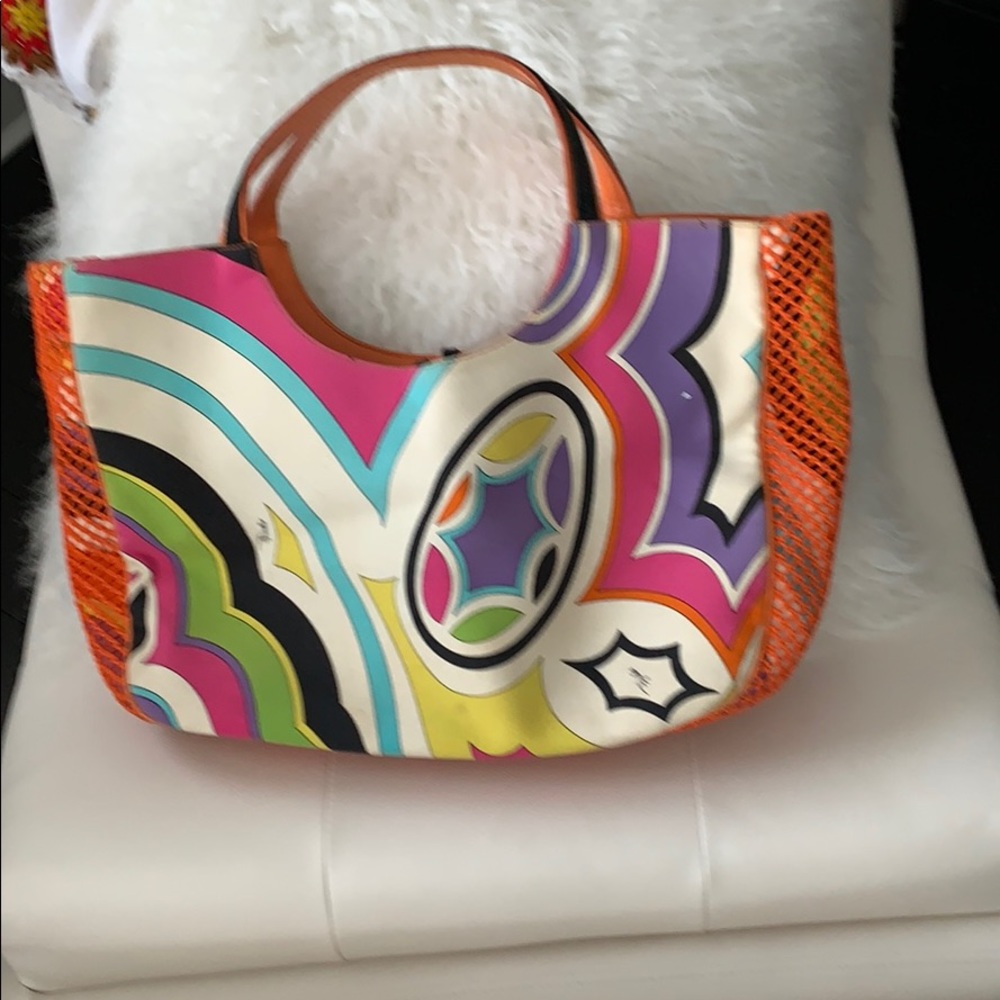 Emilio Pucci beach bag